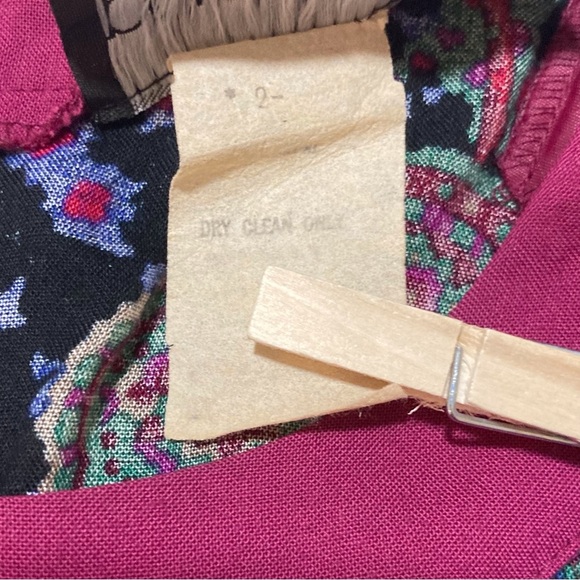 Vintage Plaza South Floral Paisley Dress | Size 2 | Golden Girls | 80s Ladies - Picture 6 of 10